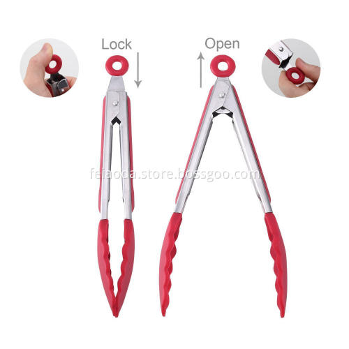 304 Stainless Steel BBQ Grill Clip Tong